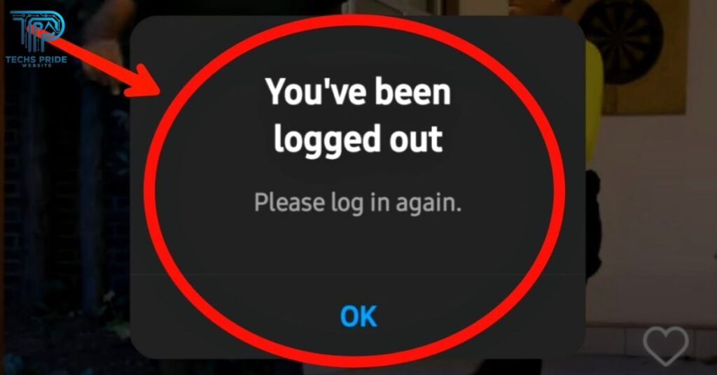 Log out and log in again