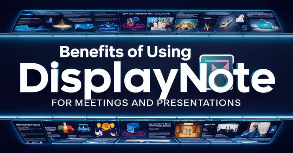 Benefits of using DisplayNote for Meetings and Presentations