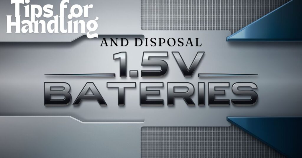 Tips for Handling and Disposal of 1.5V Batteries